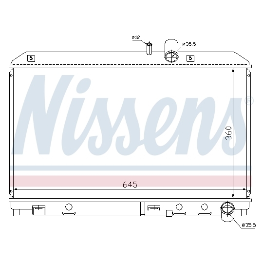 62458 - Radiator, engine cooling 