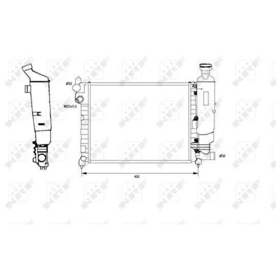 58807 - Radiaator, mootorijahutus 