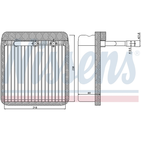 92193 - Evaporator, air conditioning 