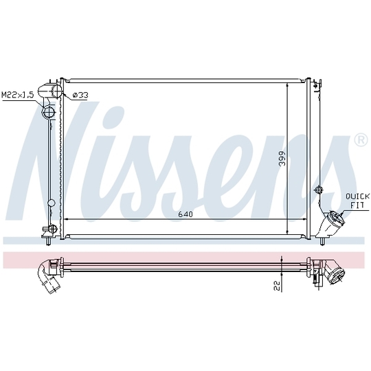 63739 - Radiator, engine cooling 