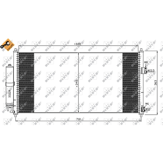 35565 - Condenser, air conditioning 