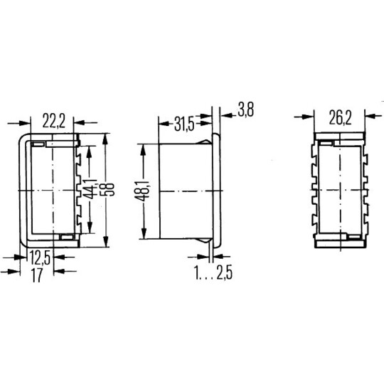 8HG 716 734-001 - Kytkinpidike 