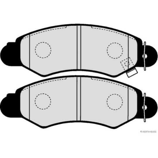 J3608019 - Brake Pad Set, disc brake 