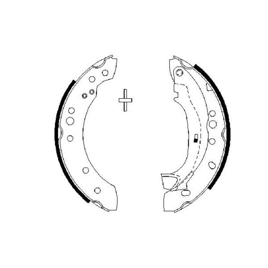 0 986 487 664 - Piduriklotside komplekt 