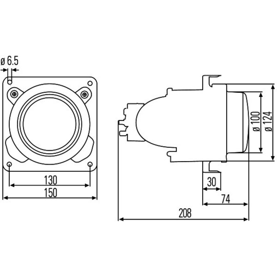 1BL 007 834-007 - Insert, headlight 