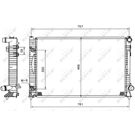 51586 - Radiator, engine cooling 