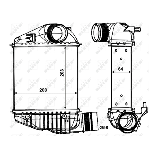 30015 - Intercooler, charger 