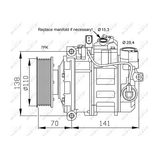 32613 - Kompressori, ilmastointilaite 