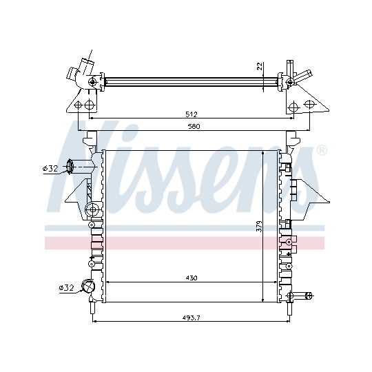 63856 - Radiaator, mootorijahutus 