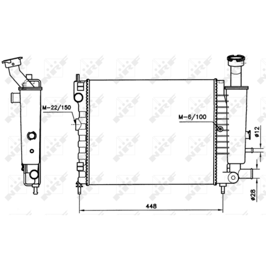 58736 - Radiator, engine cooling 