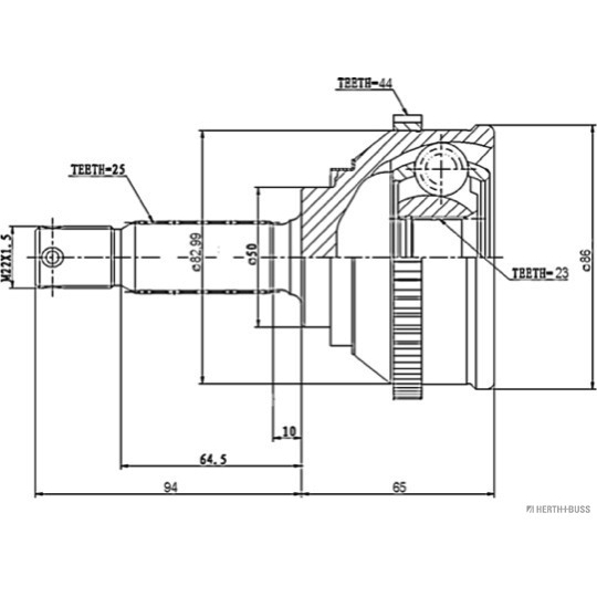 J2820501 - Joint Kit, drive shaft 