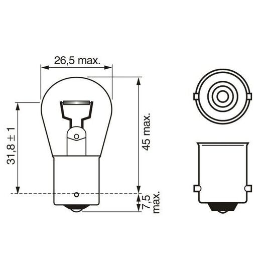 1 987 302 701 - Glödlampa 