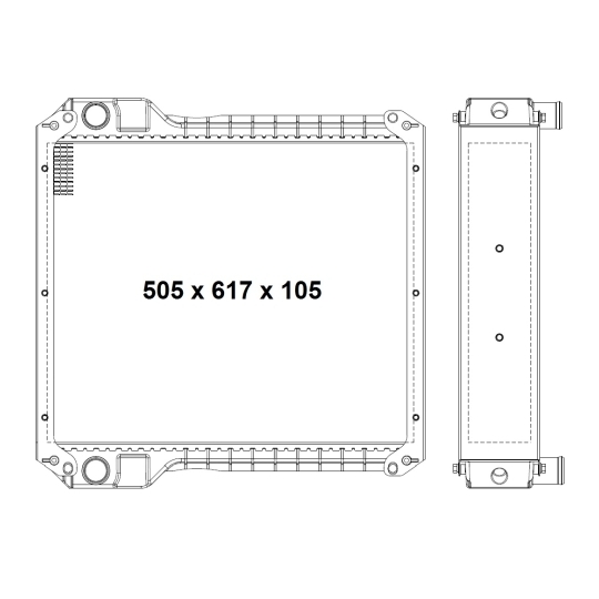 52167 - Radiator, engine cooling 