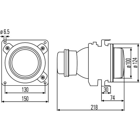 1BL 007 834-037 - Insert, headlight 