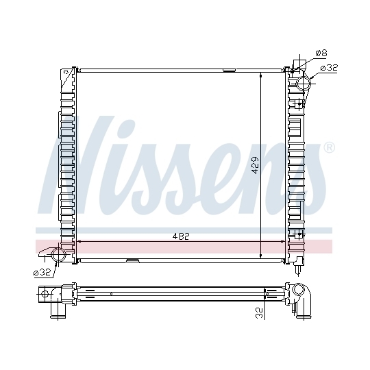 64300A - Radiator, engine cooling 