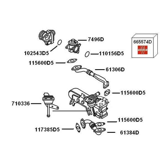 710336 - Vacuum Control Valve, EGR 