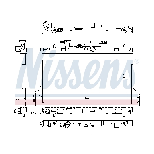 67481 - Radiator, engine cooling 