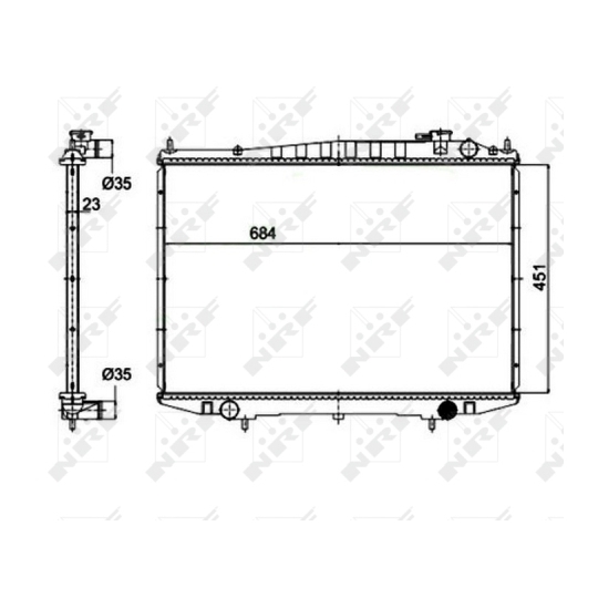 52131 - Radiaator, mootorijahutus 