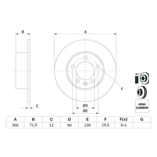 0 986 479 717 - Brake Disc 