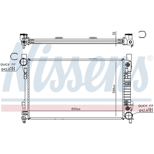 62786A - Radiator, engine cooling 