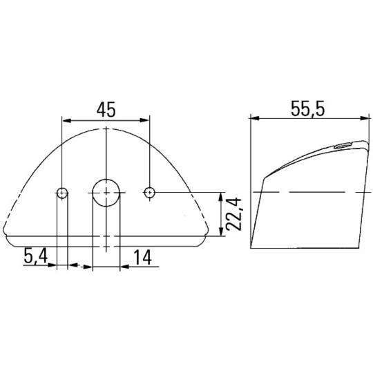 2KA 007 929-001 - Licence Plate Light 