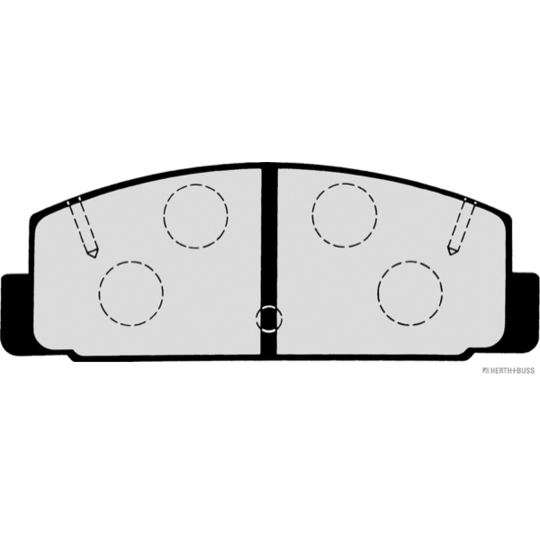 J3613002 - Brake Pad Set, disc brake 