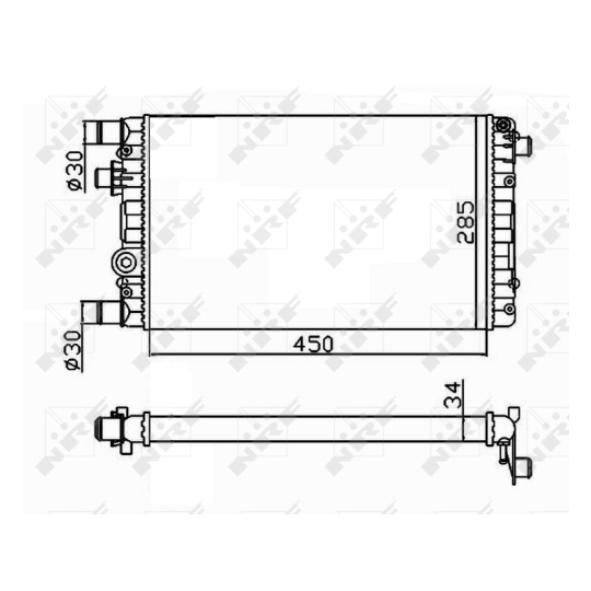 53602 - Radiaator, mootorijahutus 