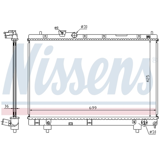 64795A - Radiator, engine cooling 