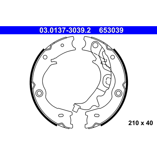 03.0137-3039.2 - Bromsbackar, sats, parkeringsbroms 