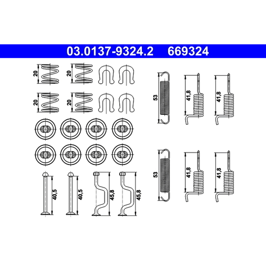 03.0137-9324.2 - Accessory Kit, parking brake shoes 