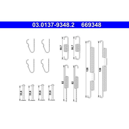 03.0137-9348.2 - Accessory Kit, parking brake shoes 