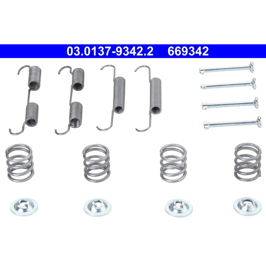 03.0137-9342.2 - Tillbehörssats, bromsbackar, parkeringsbroms 