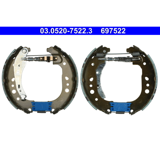 03.0520-7522.3 - Brake Shoe Set 