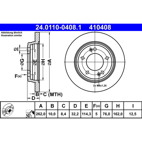 24.0110-0408.1 - Bromsskiva 