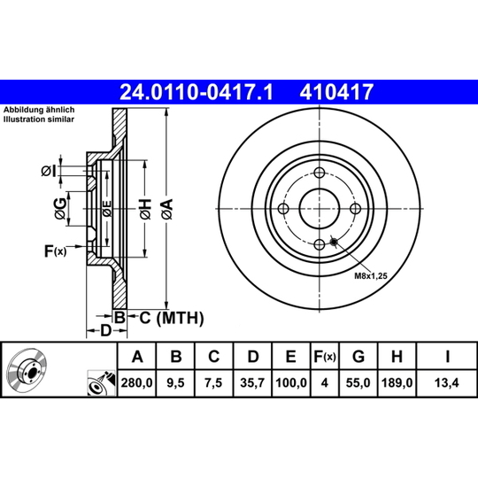 24.0110-0417.1 - Brake Disc 