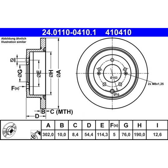 24.0110-0410.1 - Brake Disc 