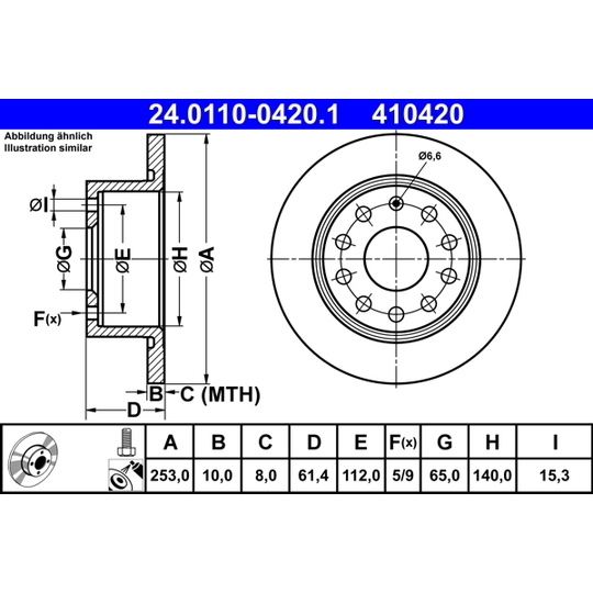 24.0110-0420.1 - Bromsskiva 