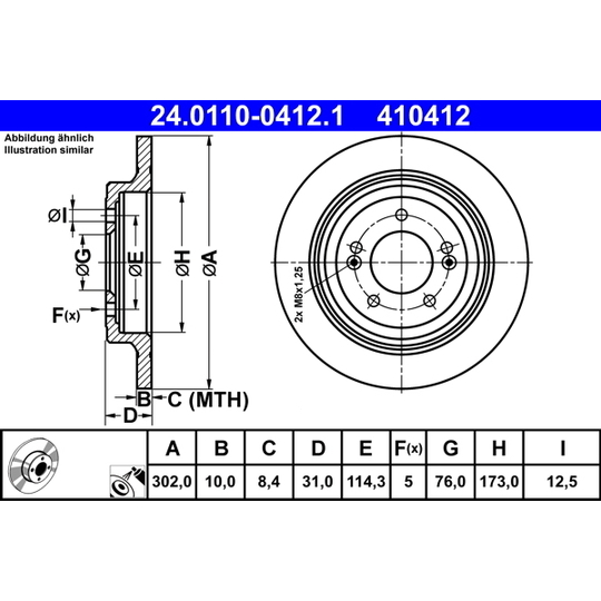 24.0110-0412.1 - Bromsskiva 