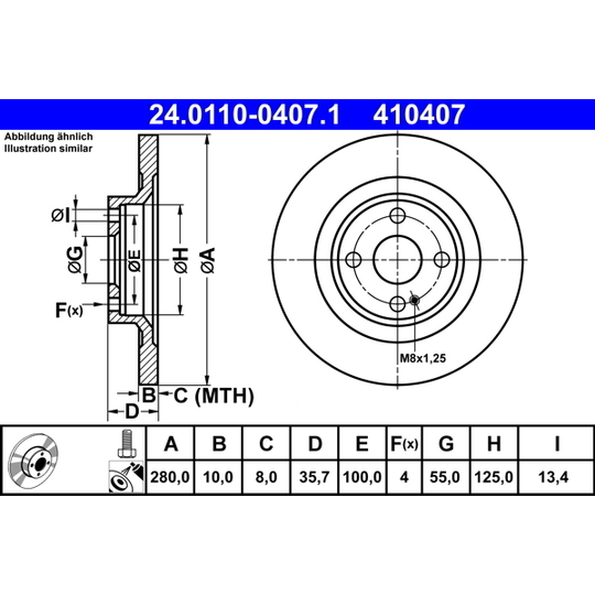 24.0110-0407.1 - Bromsskiva 