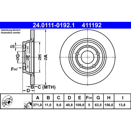 24.0111-0192.1 - Brake Disc 