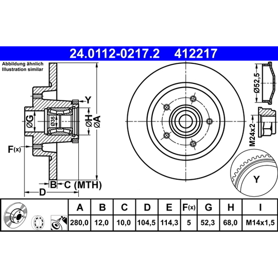 24.0112-0217.2 - Brake Disc 