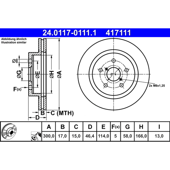 24.0117-0111.1 - Brake Disc 