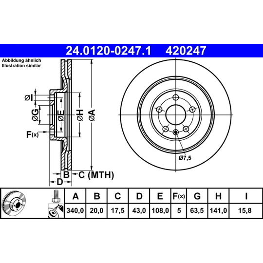 24.0120-0247.1 - Brake Disc 