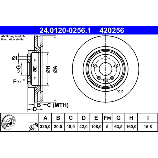 24.0120-0256.1 - Brake Disc 