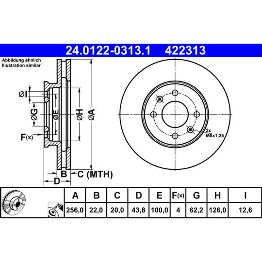 24.0122-0313.1 - Brake Disc 