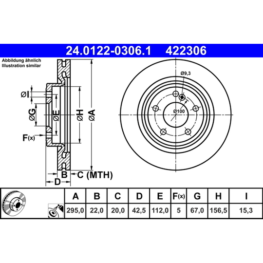 24.0122-0306.1 - Brake Disc 