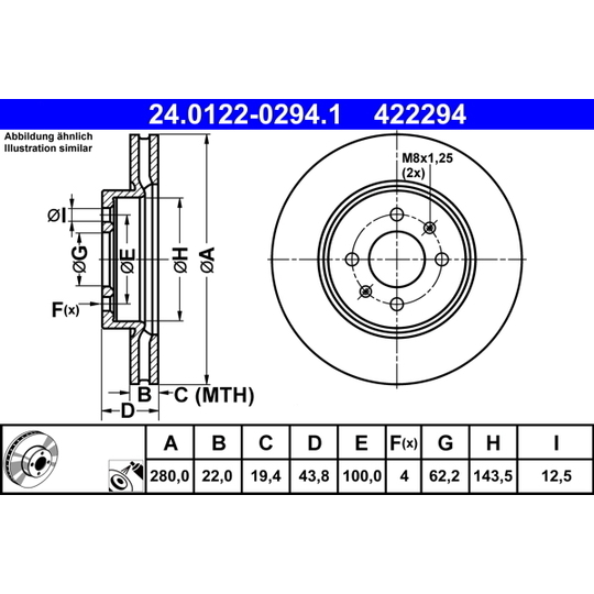 24.0122-0294.1 - Brake Disc 