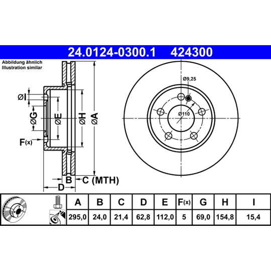 24.0124-0300.1 - Bromsskiva 