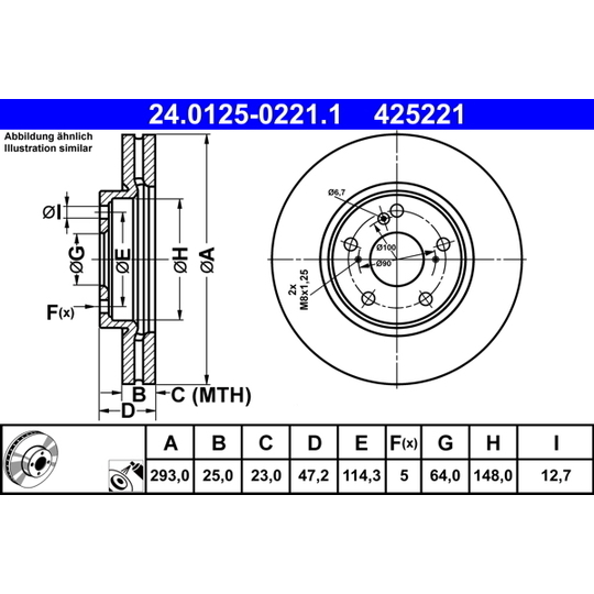 24.0125-0221.1 - Brake Disc 