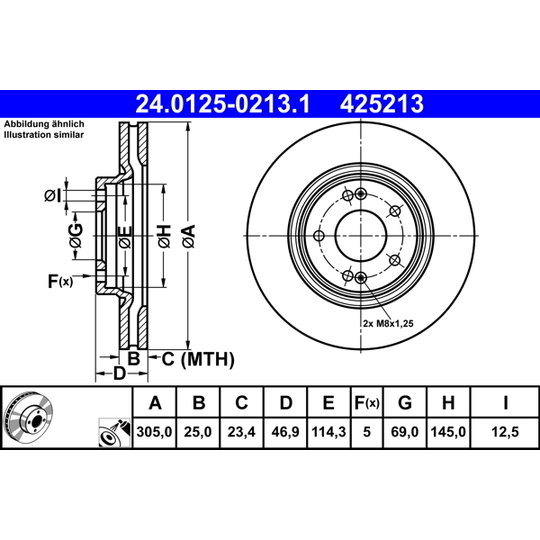 24.0125-0213.1 - Brake Disc 